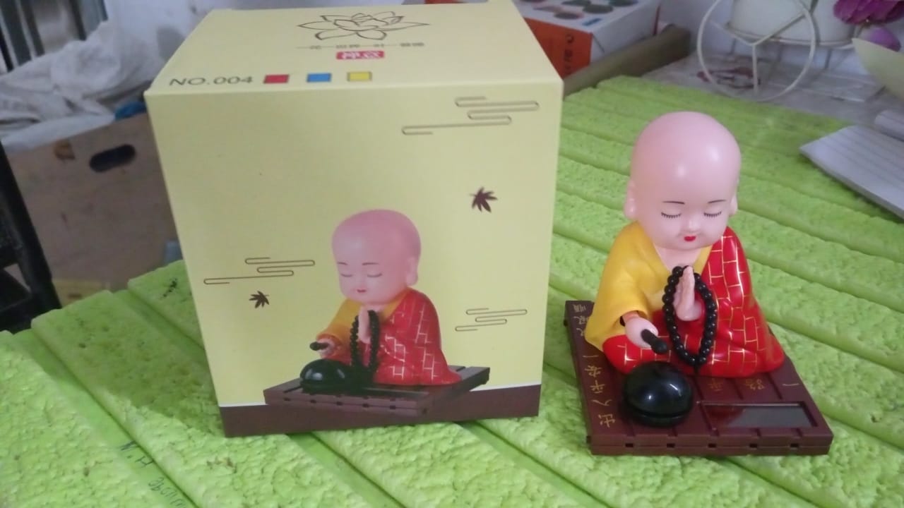 Solar Powered Sitting Buddha Statue, Moving Head and Hand (1 Pc / Big) Solar Powered Sitting Buddha Statue, Moving Head and Hand (1 Pc / Big)